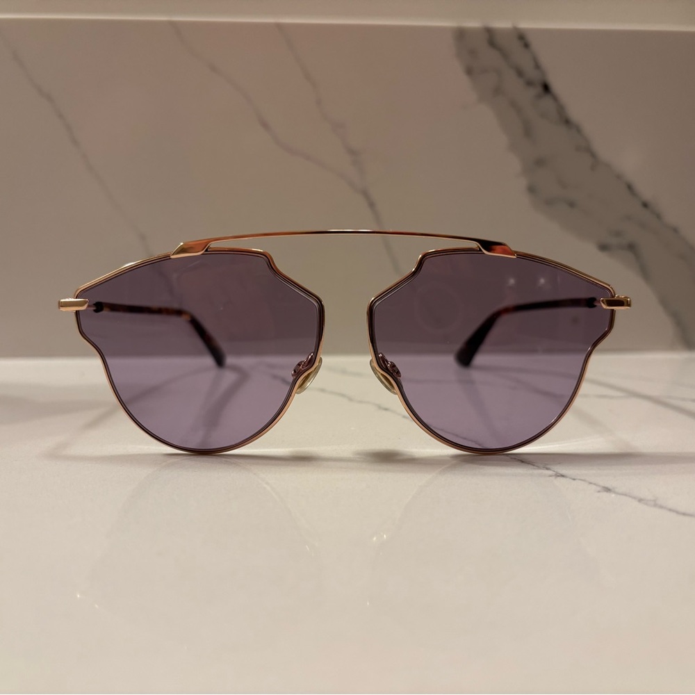 Dior Gold and Purple Sunglasses